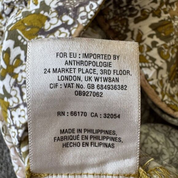 Anthropologie Maeve Patchwork Pleated Shorts Pull On Flowy XS Boho Cottagecore - Picture 5 of 13